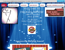 Tablet Screenshot of barn-theatre.com